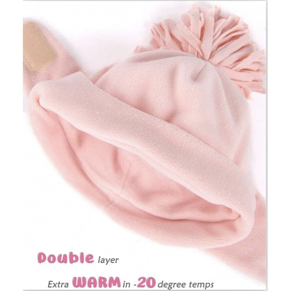 Baby Toddler Winter Hat Soft Fleece with Earflap for Boys Girls Kids Baby Beanie